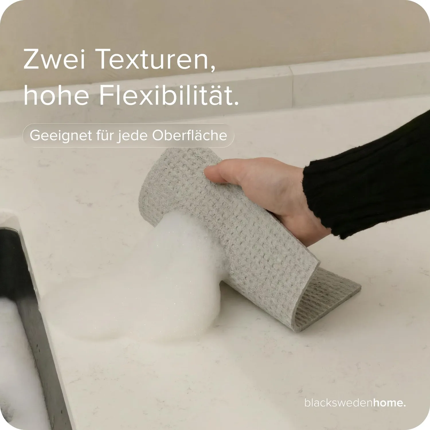 Black Sweden Home Geschirrtücher Hellgrau 10er-Pack saugstark