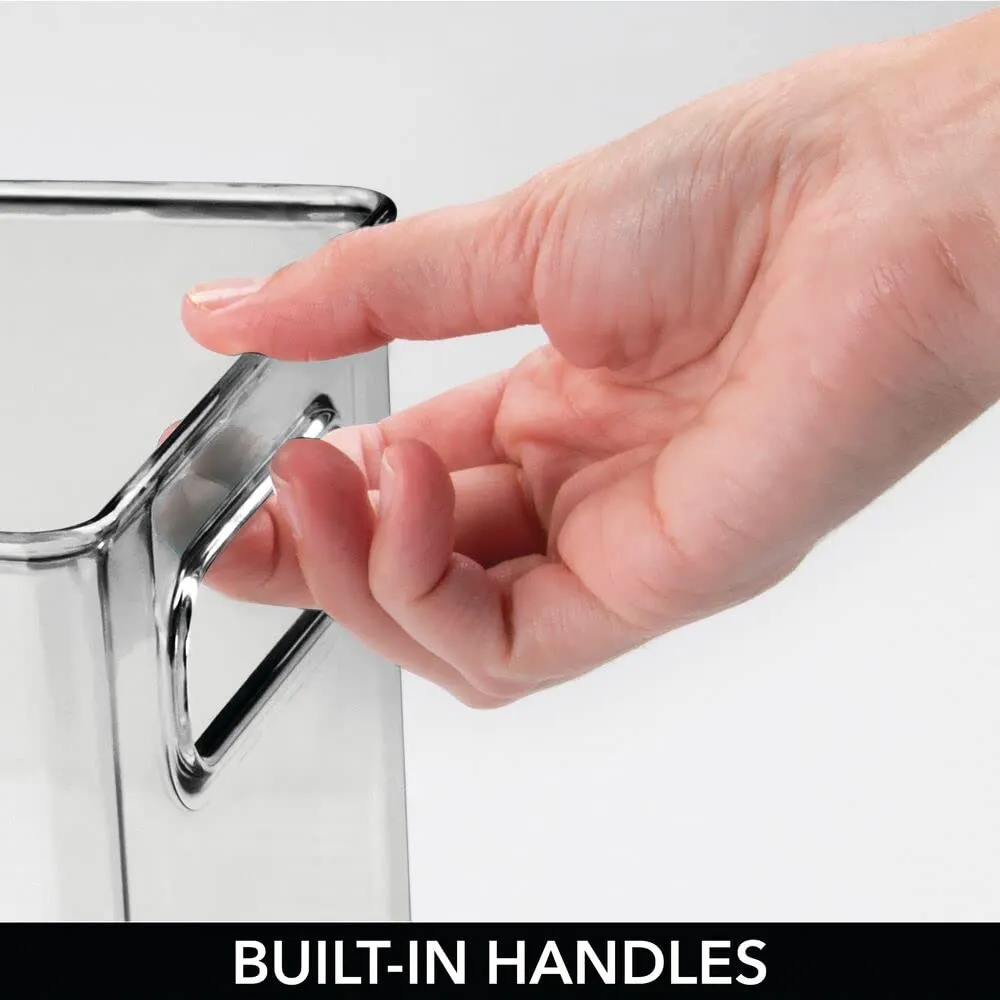 mDesign Aufbewahrungsbox Kühlschrankbox 2er-Set transparent BPA-frei