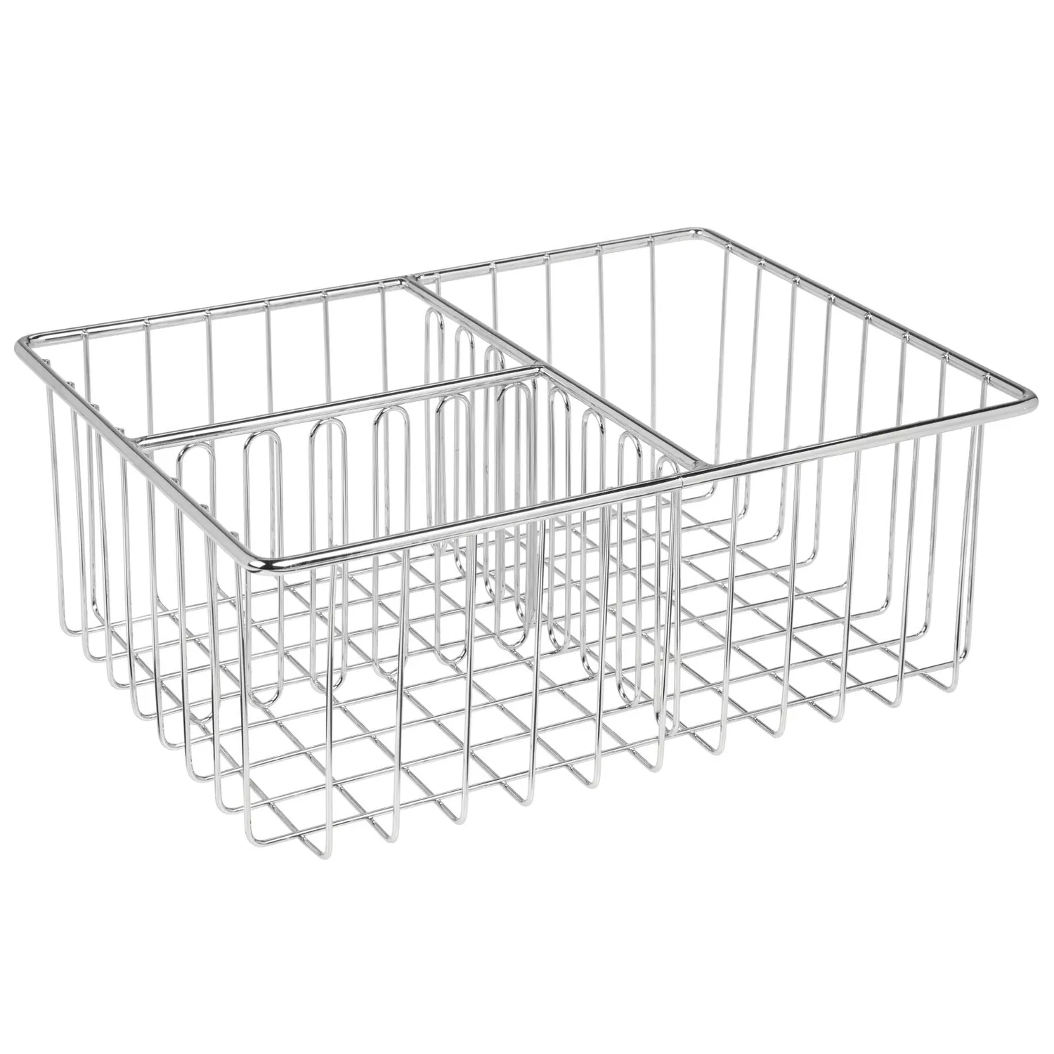 mDesign Deckelhalter Küchen Organizer silberfarben 3 Fächer Metall