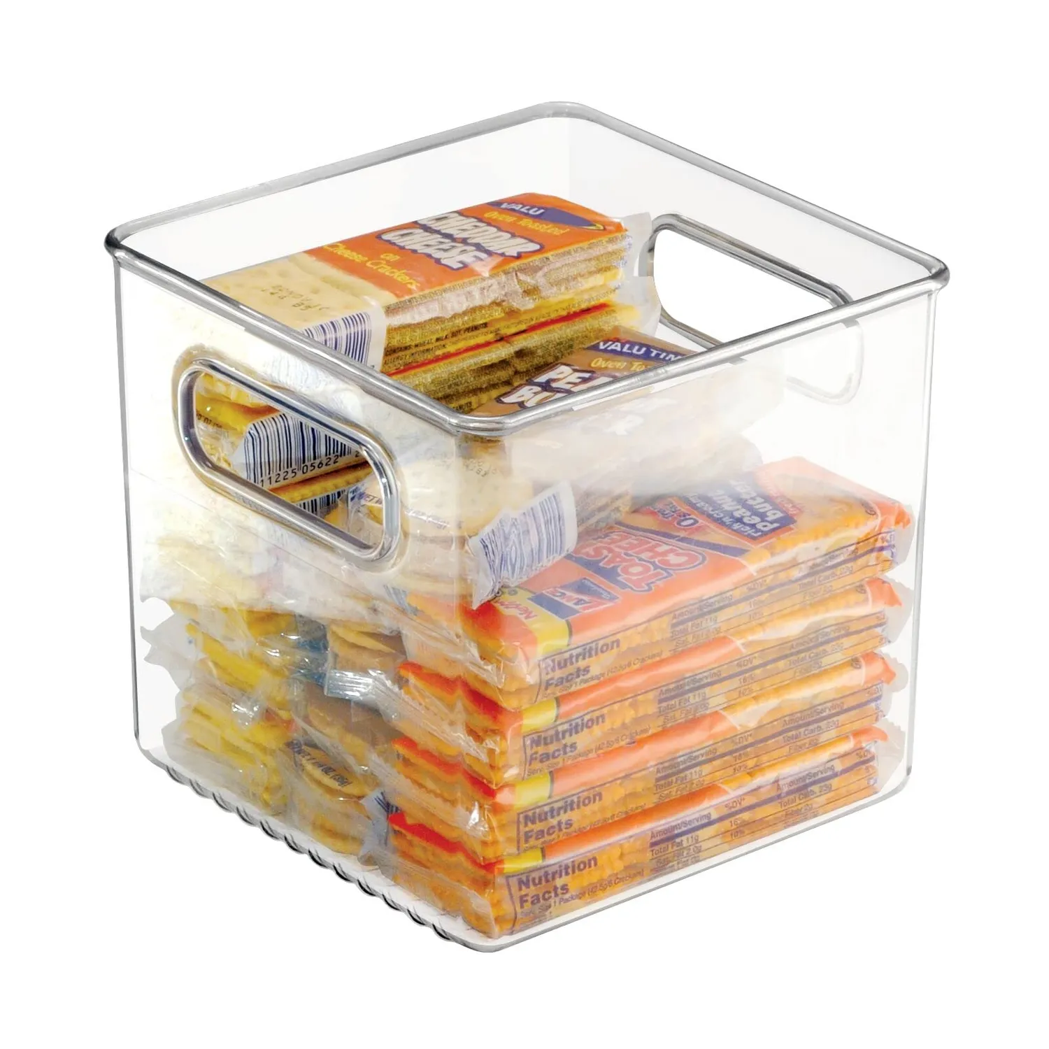 mDesign Kühlschrankbox 15x15x15 cm Kunststoff 4er-Set Transparent