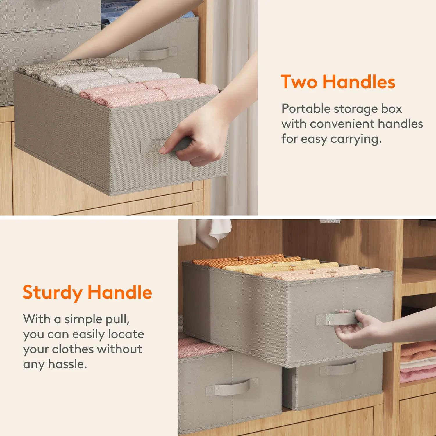 Lifewit Schrank Organizer 6 Fächer Aufbewahrungsbox faltbar
