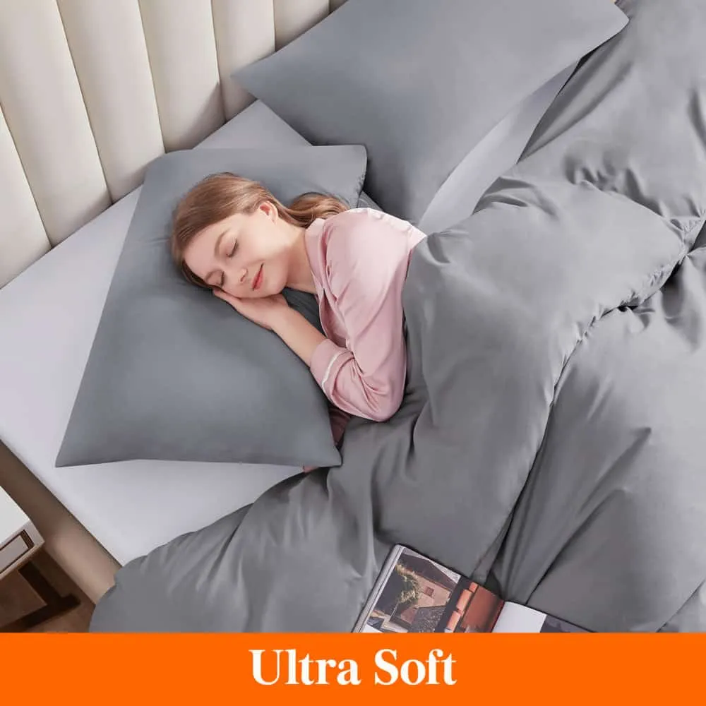 Lifewit Mikrofaser Kissenbezüge Weiß Queen 2er Pack