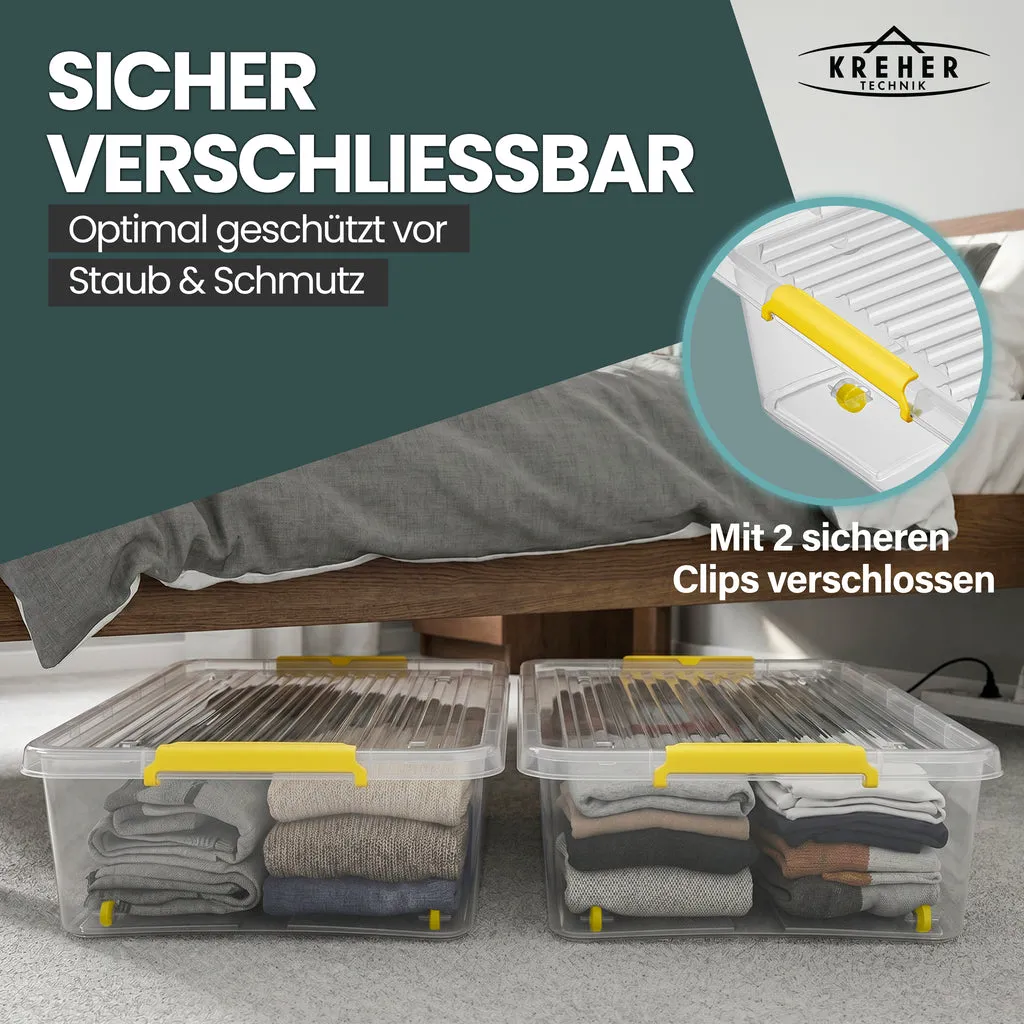 Kreher Simple Store Aufbewahrungsbox 30 L transparent