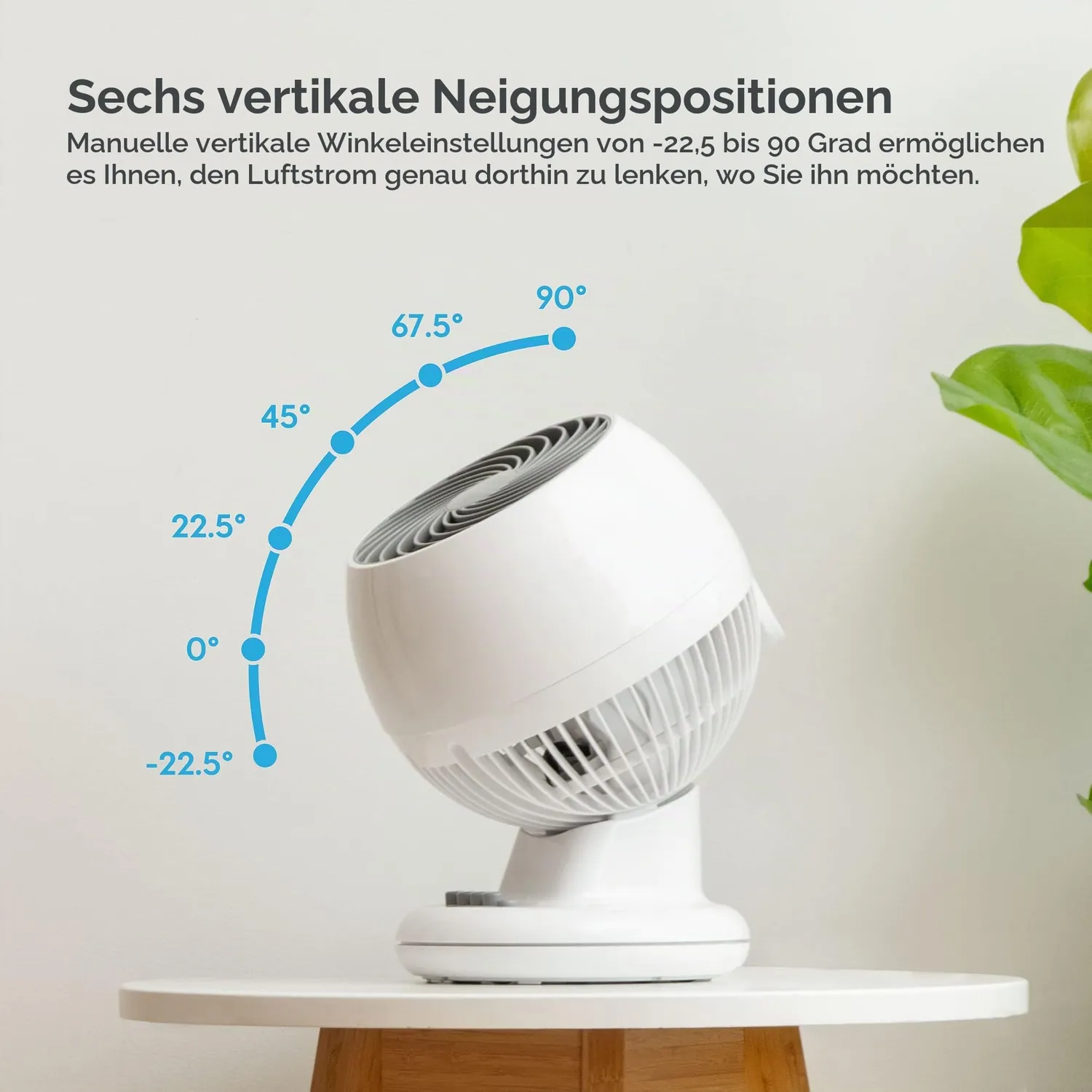 Iris Ohyama Woozoo PCF-M15 Tischventilator schwarz leise