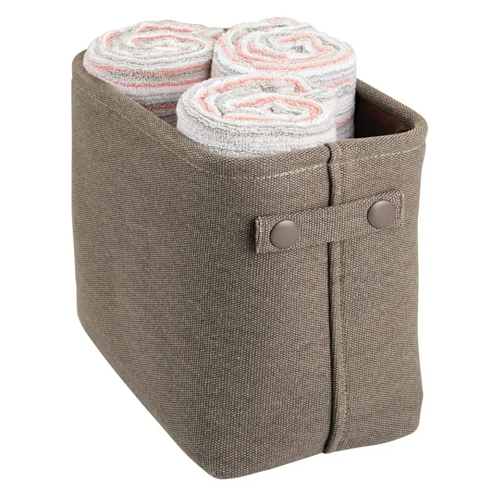 M Design Aufbewahrungskorb Baumwolle Espresso 26,7 cm beschichtet