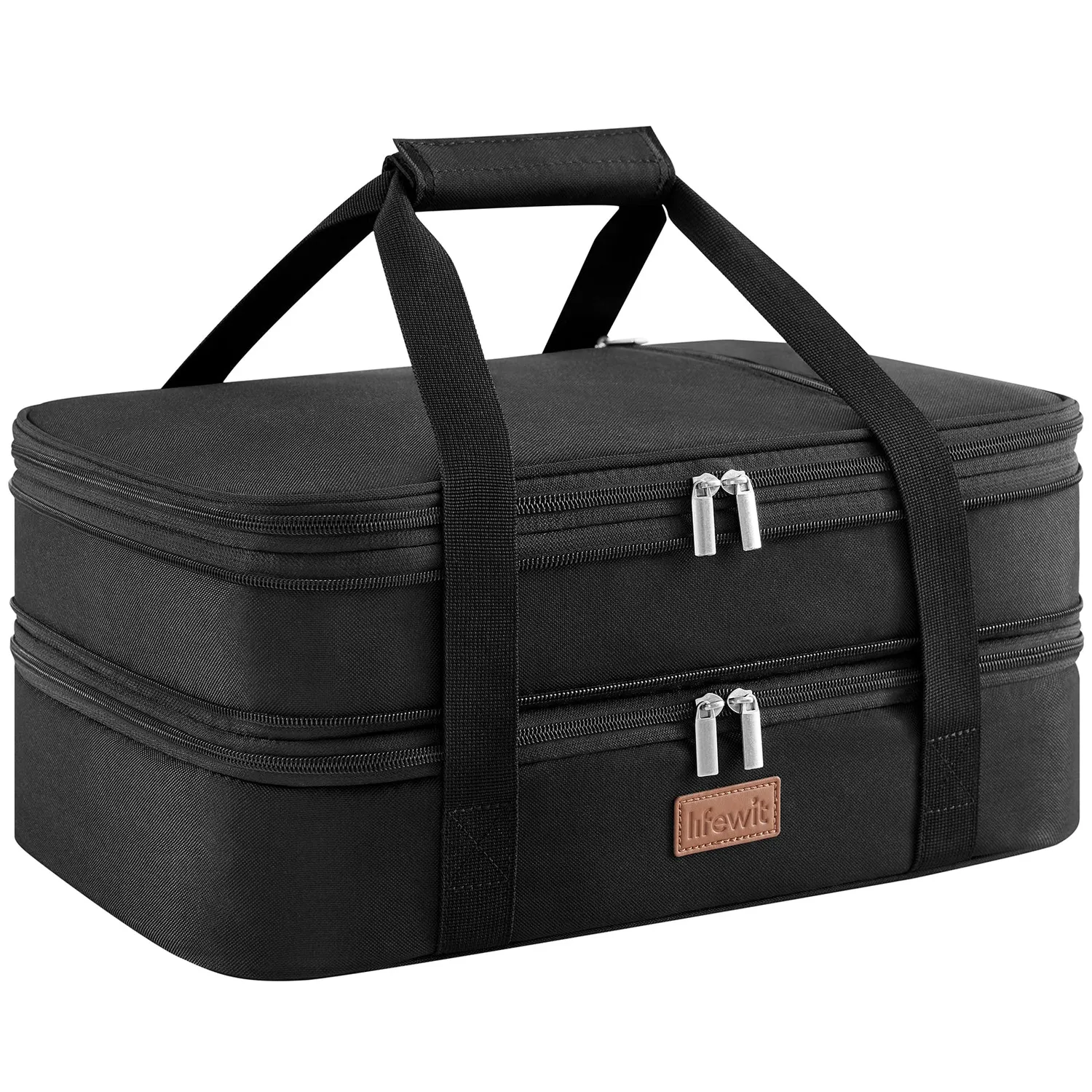 Lifewit Lunch Bag Kühltasche Grau erweiterbar