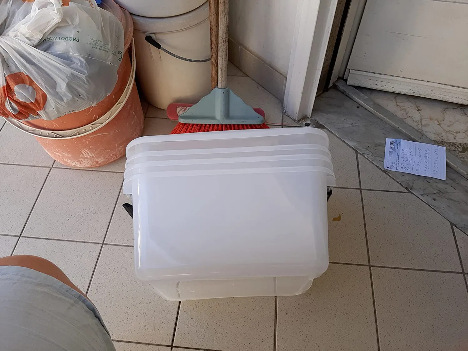 Iris Ohyama Top Box TB-30 Aufbewahrungsbox 30 L 4er-Set klar