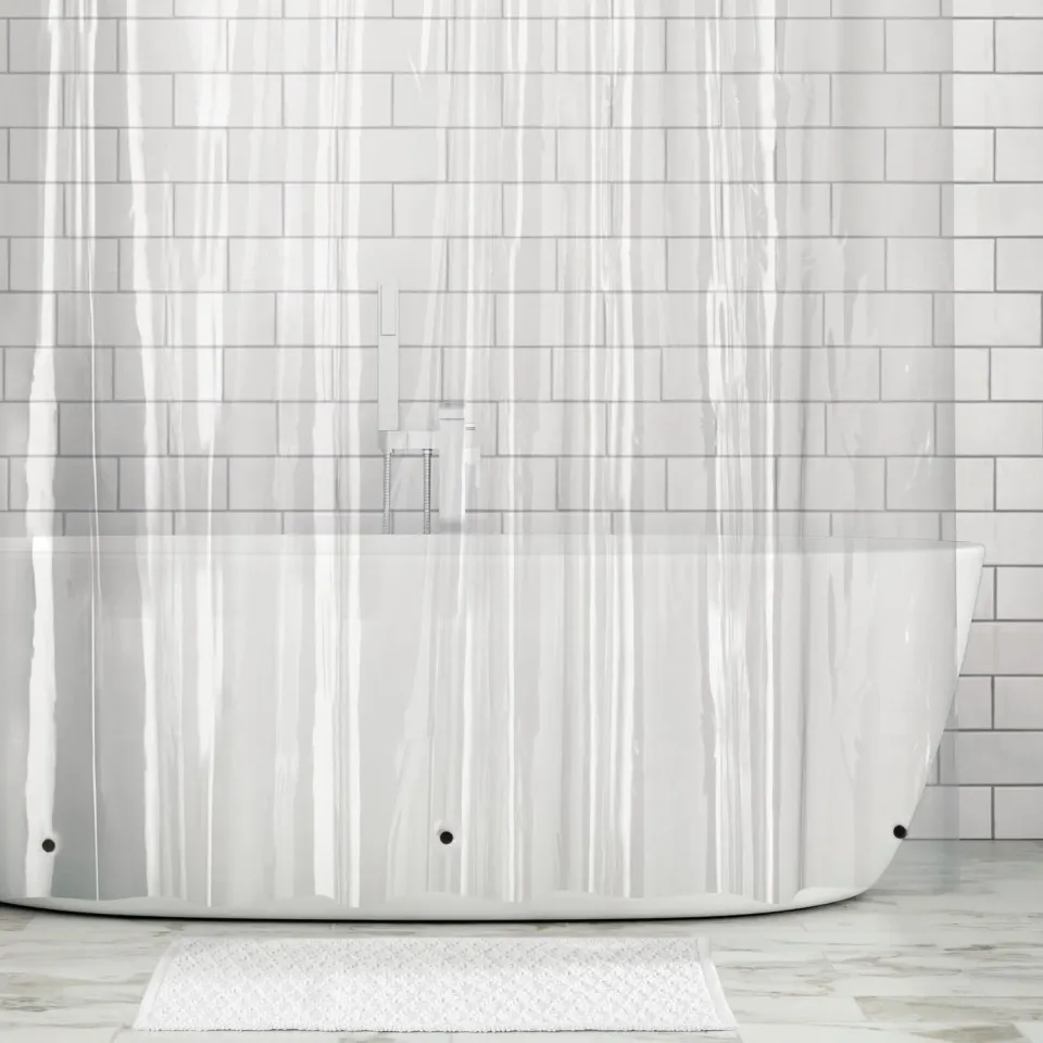 mDesign Duschvorhang Liner transparent PEVA 183x244cm