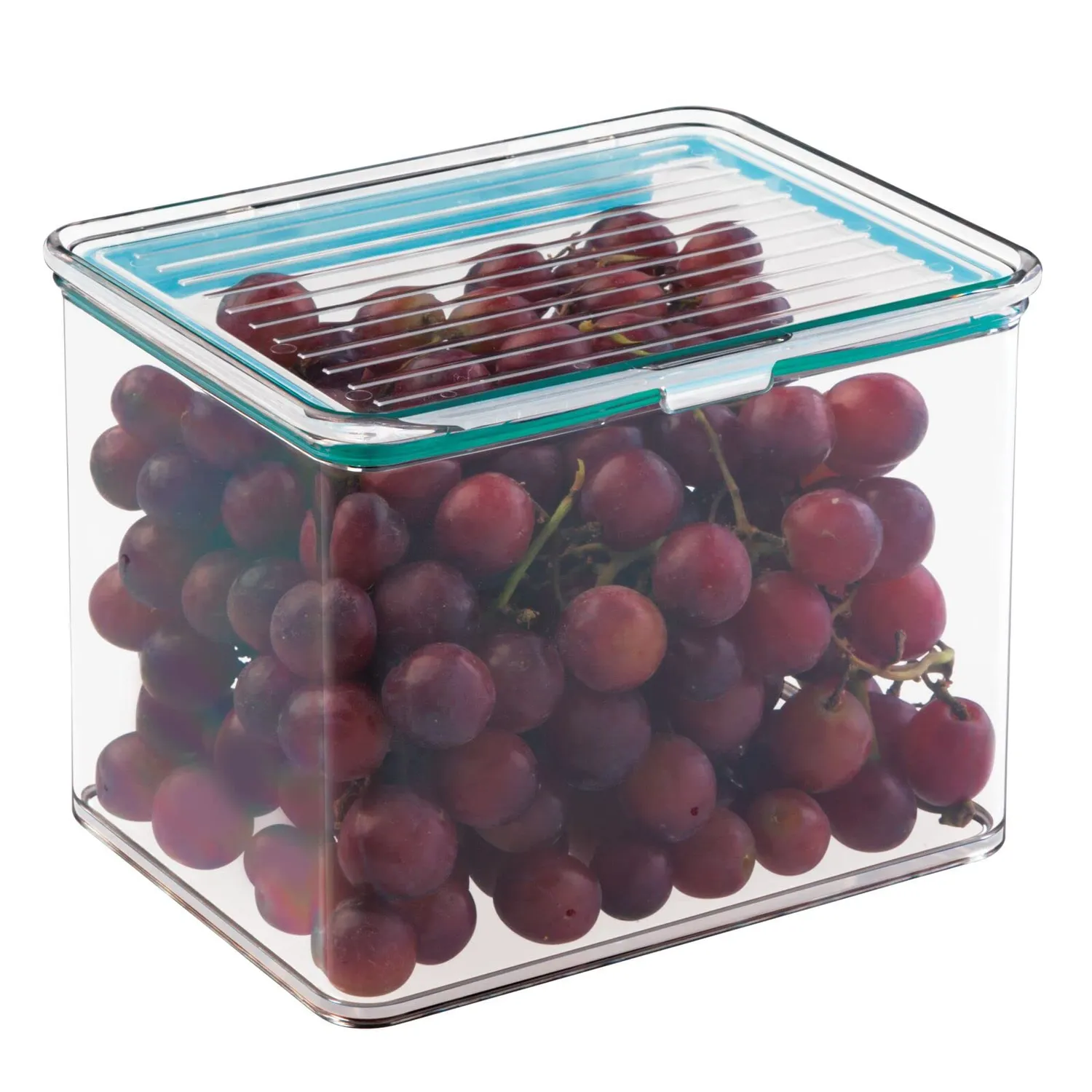 mDesign Speisekammer Vorratsdose 2,2 l transparent luftdicht