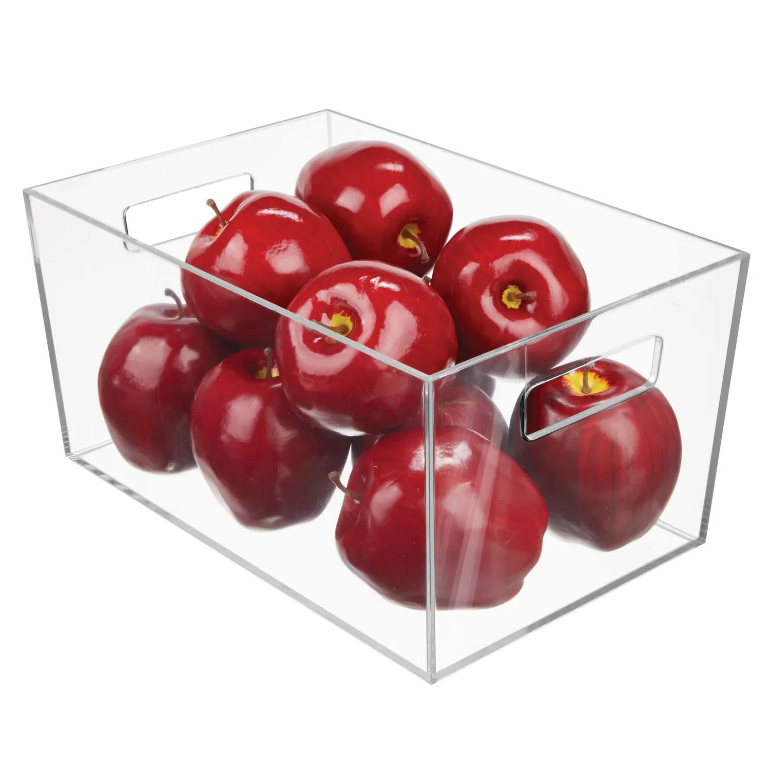 mDesign Aufbewahrungsbox mit Griffen 4er-Set transparent
