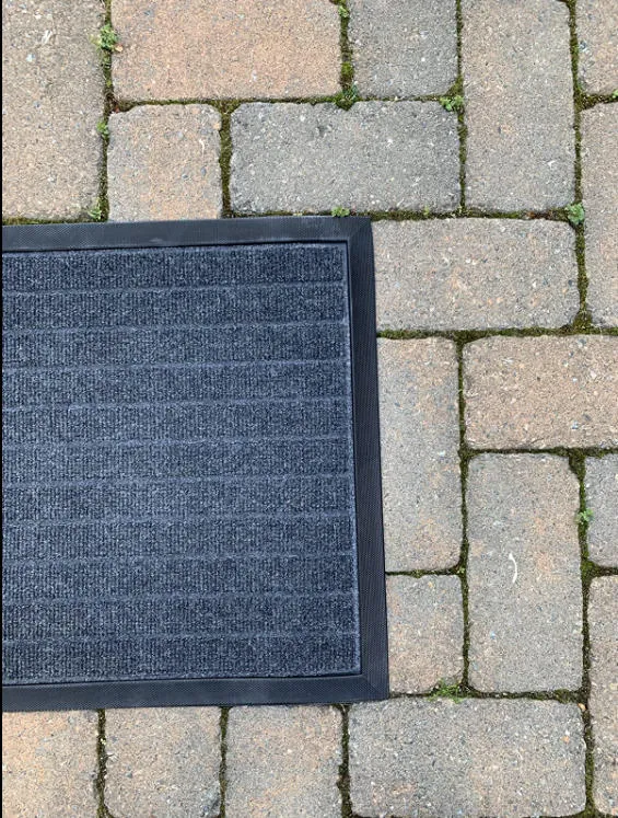 Lifewit Fußmatte Innen Grau 90x59 cm dünn rutschfest