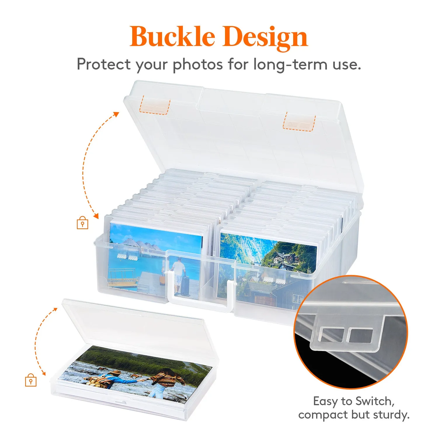 Lifewit Foto Aufbewahrungsbox 20 Fächer für 10x15