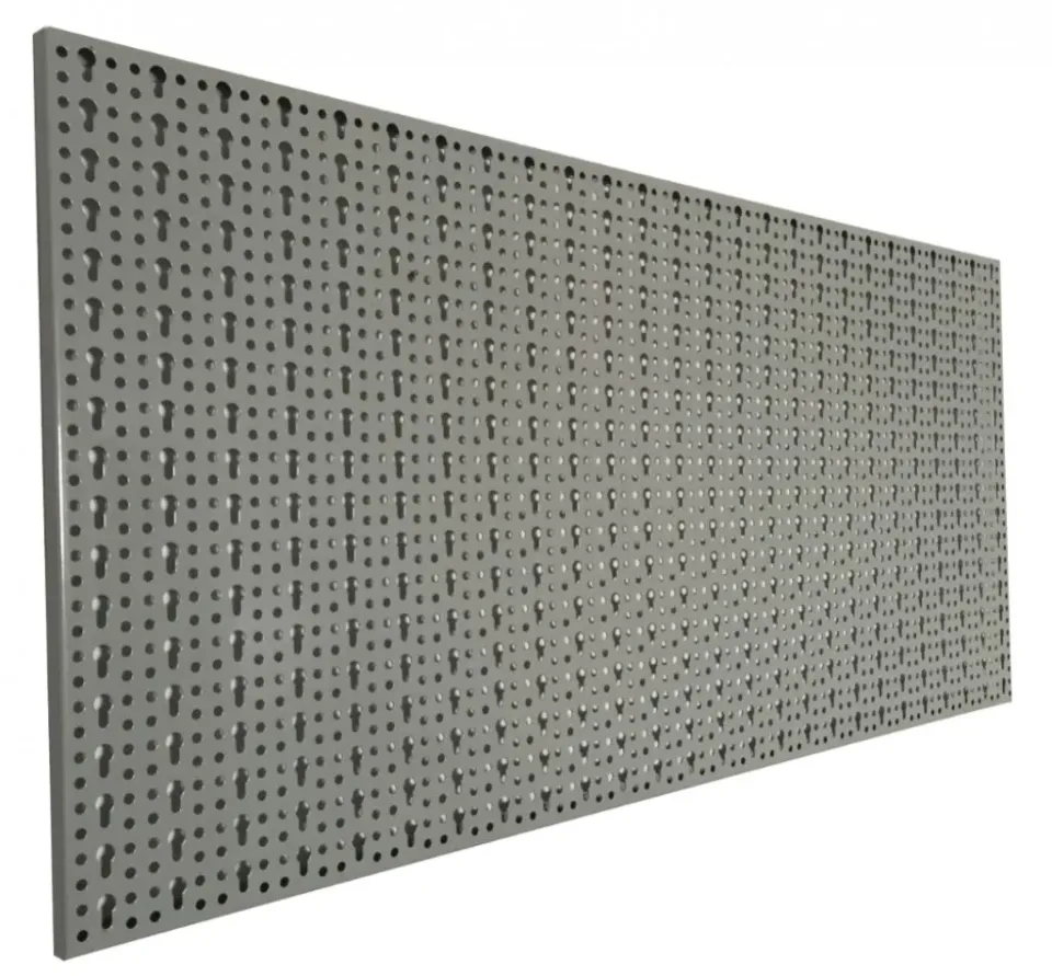 Kreher XL Lochblech Werkzeugwand 98x46 cm hellgrau Metall