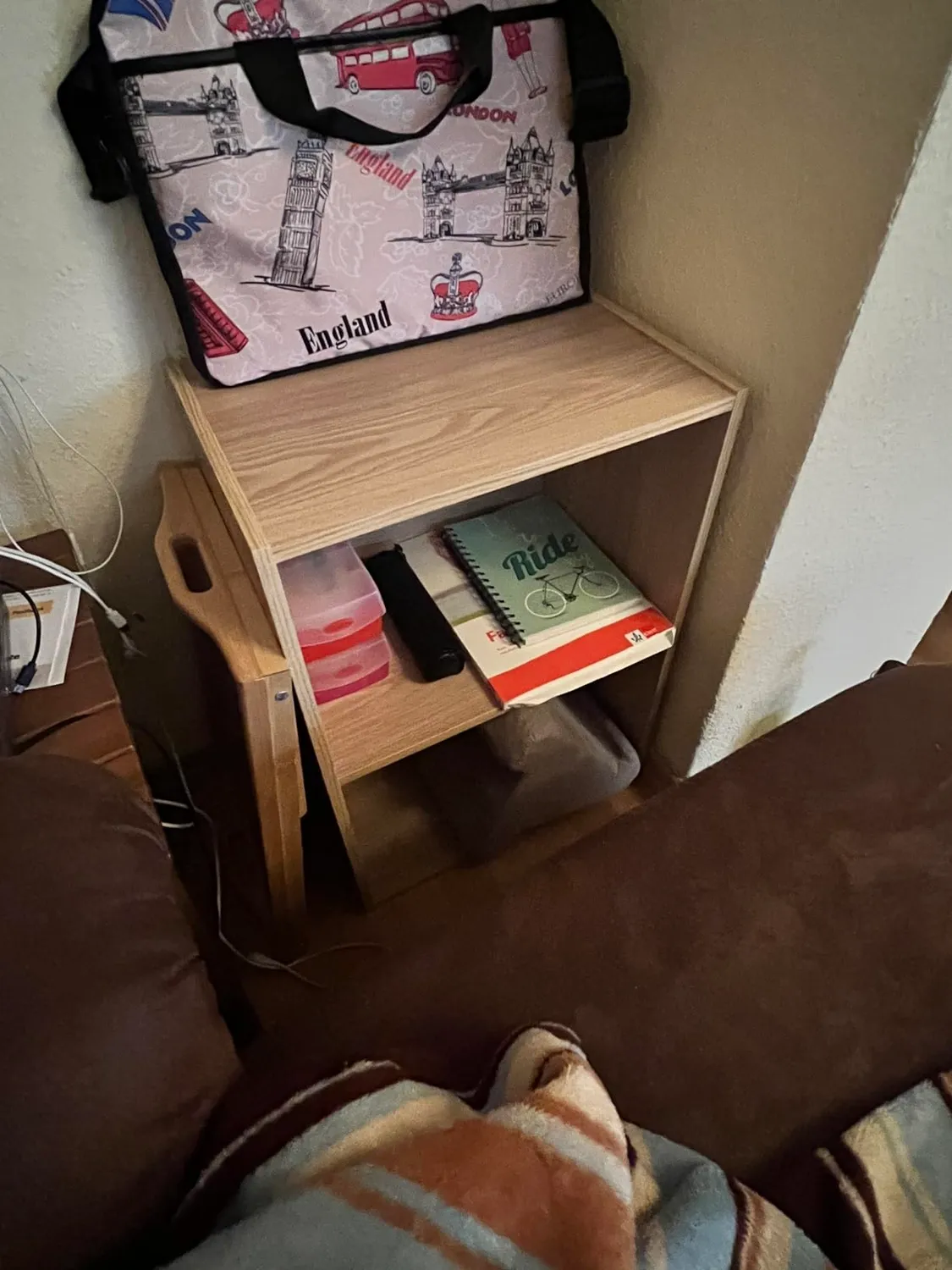 Iris Ohyama 2 Würfel Bücherregal braun 40cm offen platzsparend