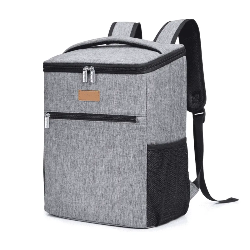 Lifewit Kühlrucksack 24L Cooler Backpack Grau Oxford Picknick