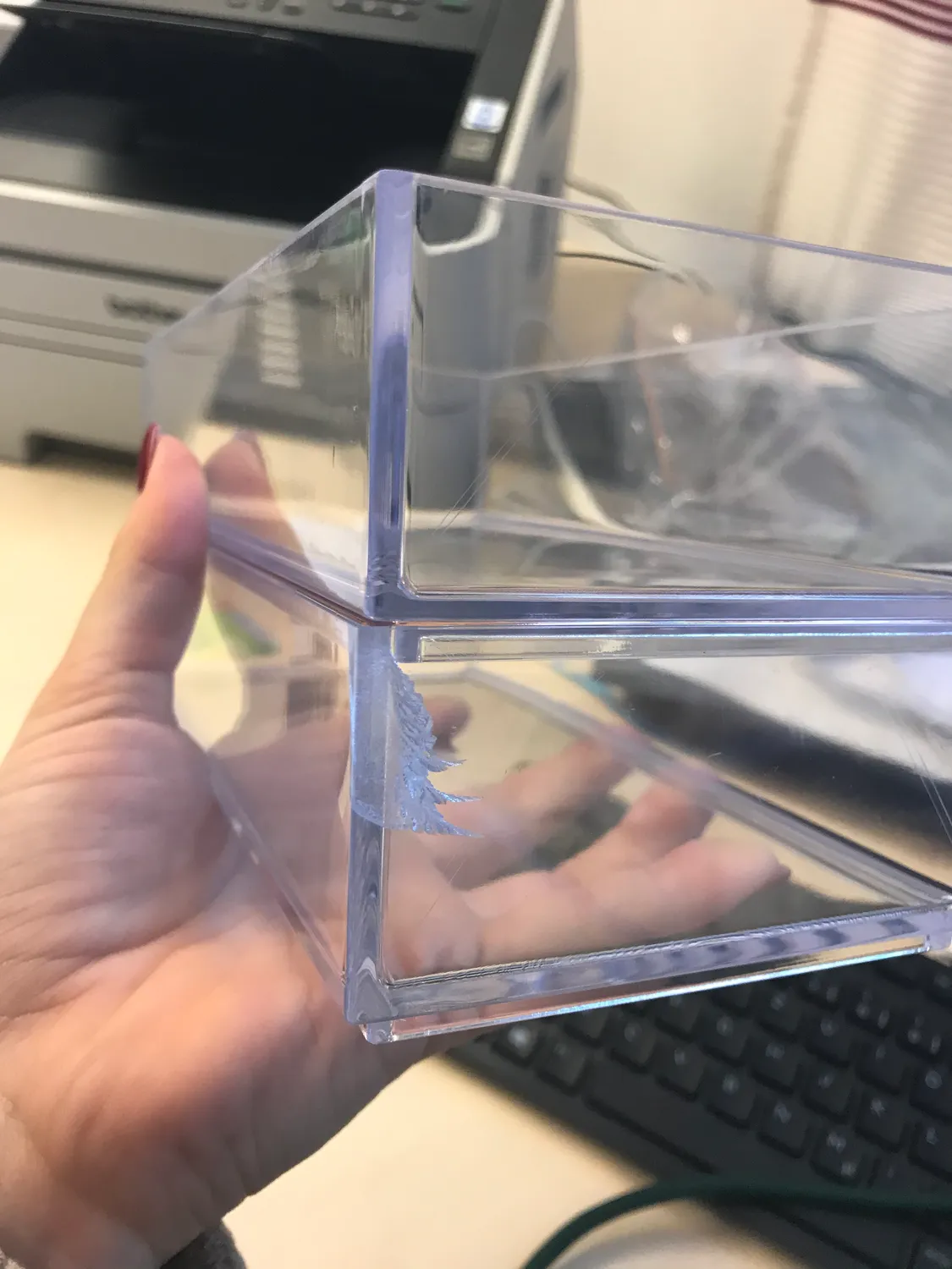 mDesign Kosmetik Organizer Aufbewahrungsbox 3er-Set durchsichtig stapelbar
