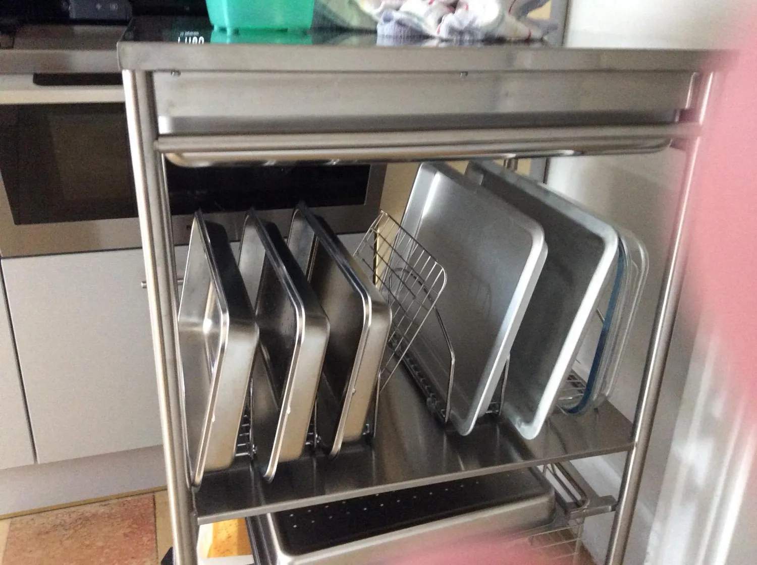 mDesign 12235MDKEU Pfannenhalter 2er-Set dunkelgrau Metall