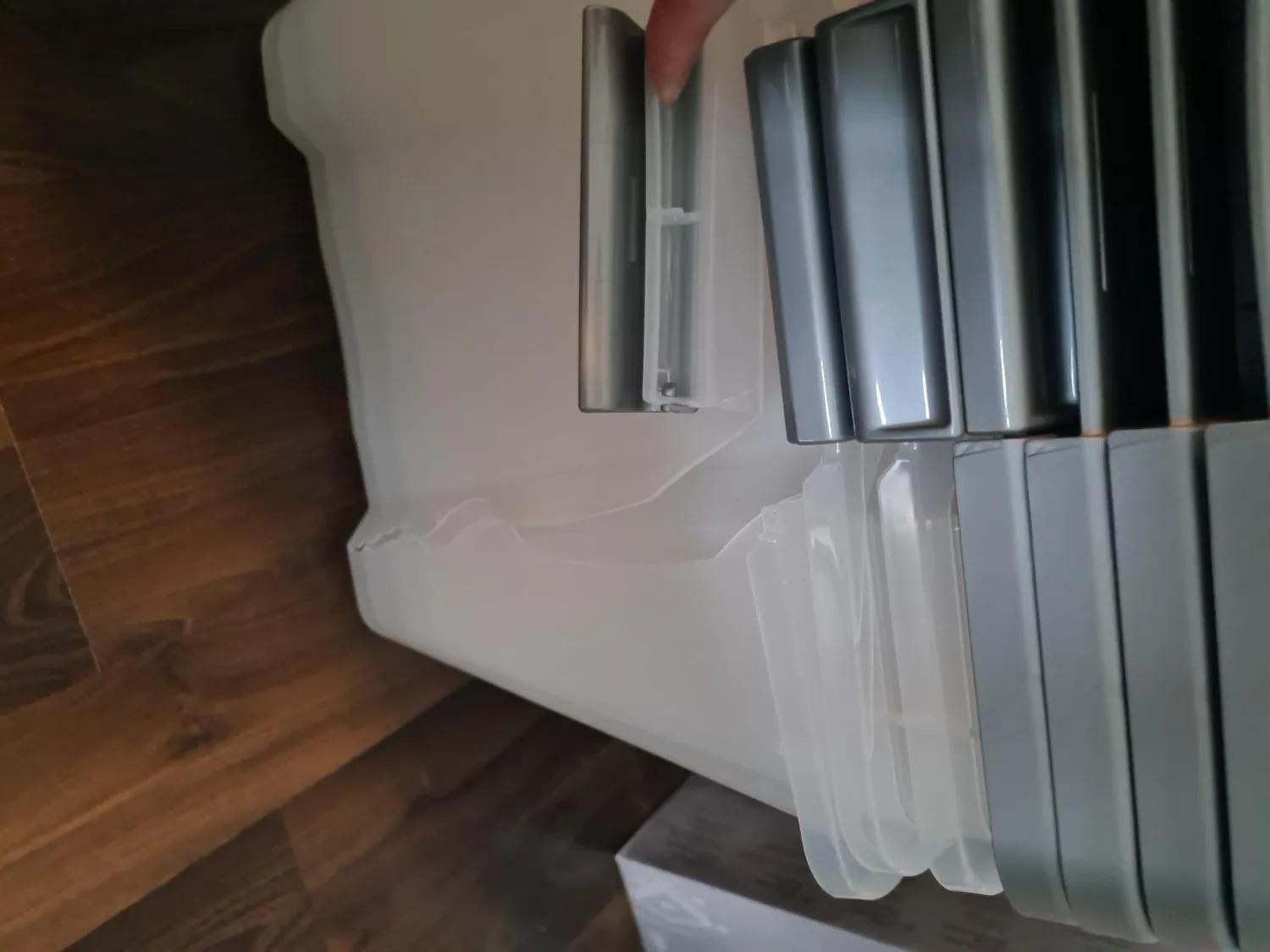 Iris Ohyama NTB-45 Aufbewahrungsbox Silber 4x45L mit Deckel