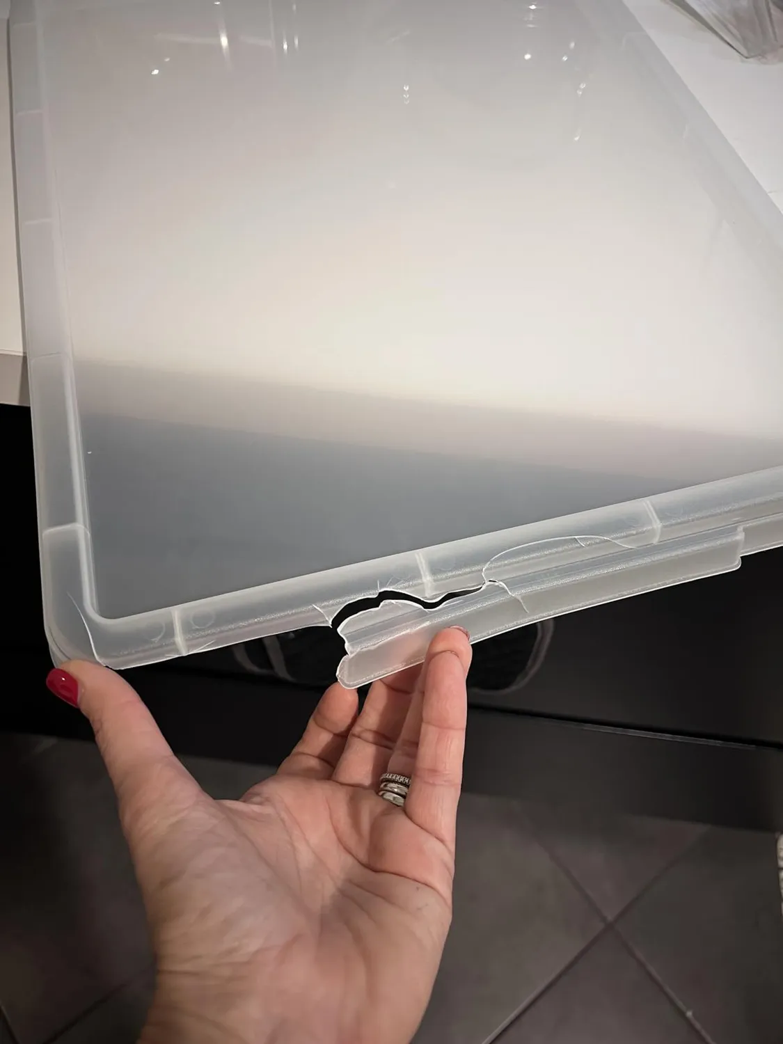 Iris Ohyama MBX-38 Aufbewahrungsbox 38L transparent stapelbar