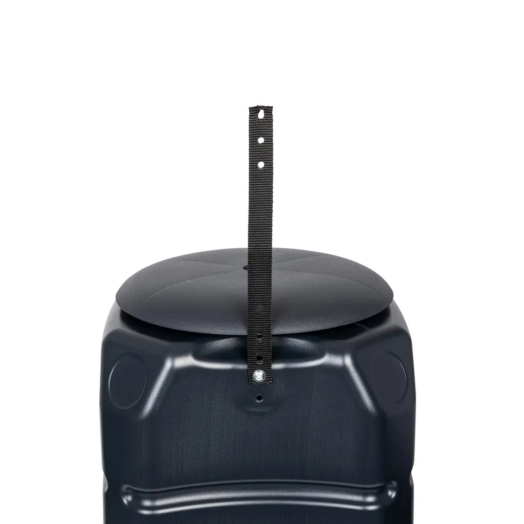 Kreher Tenso Regentonne Anthrazit 120 L eckig mit Hahn Standfuß