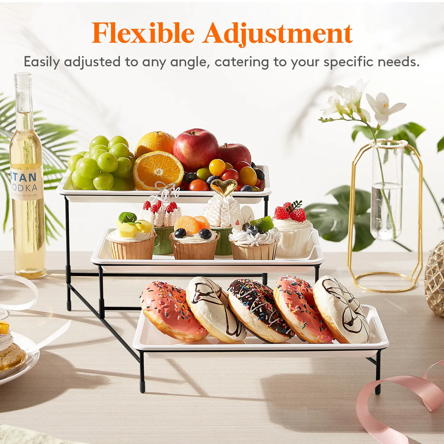 Lifewit Etagere 3-stöckig Weiß 30cm Kunststoff