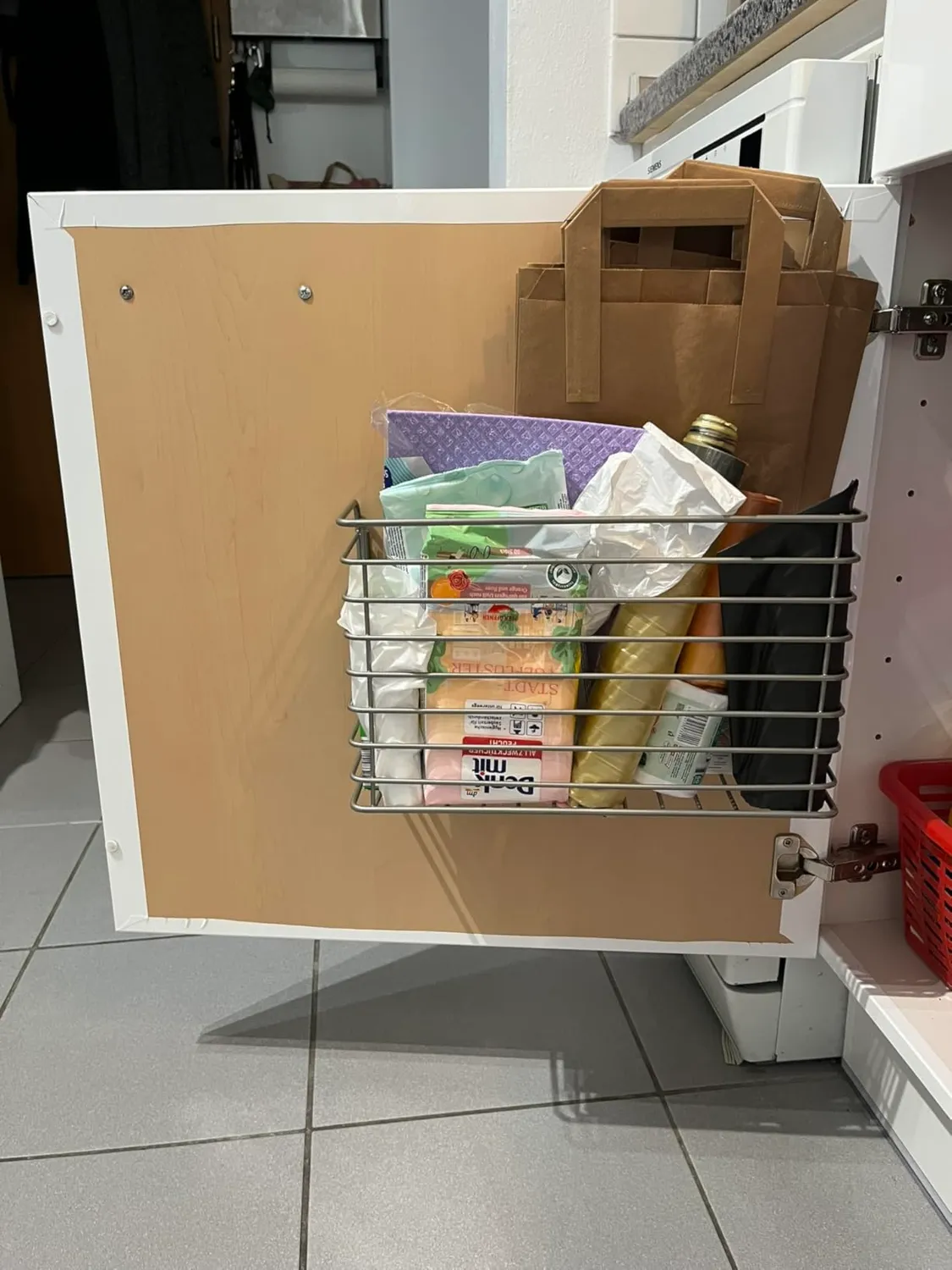 mDesign Küchenregal Einhängen Schranktür-Organizer bronze