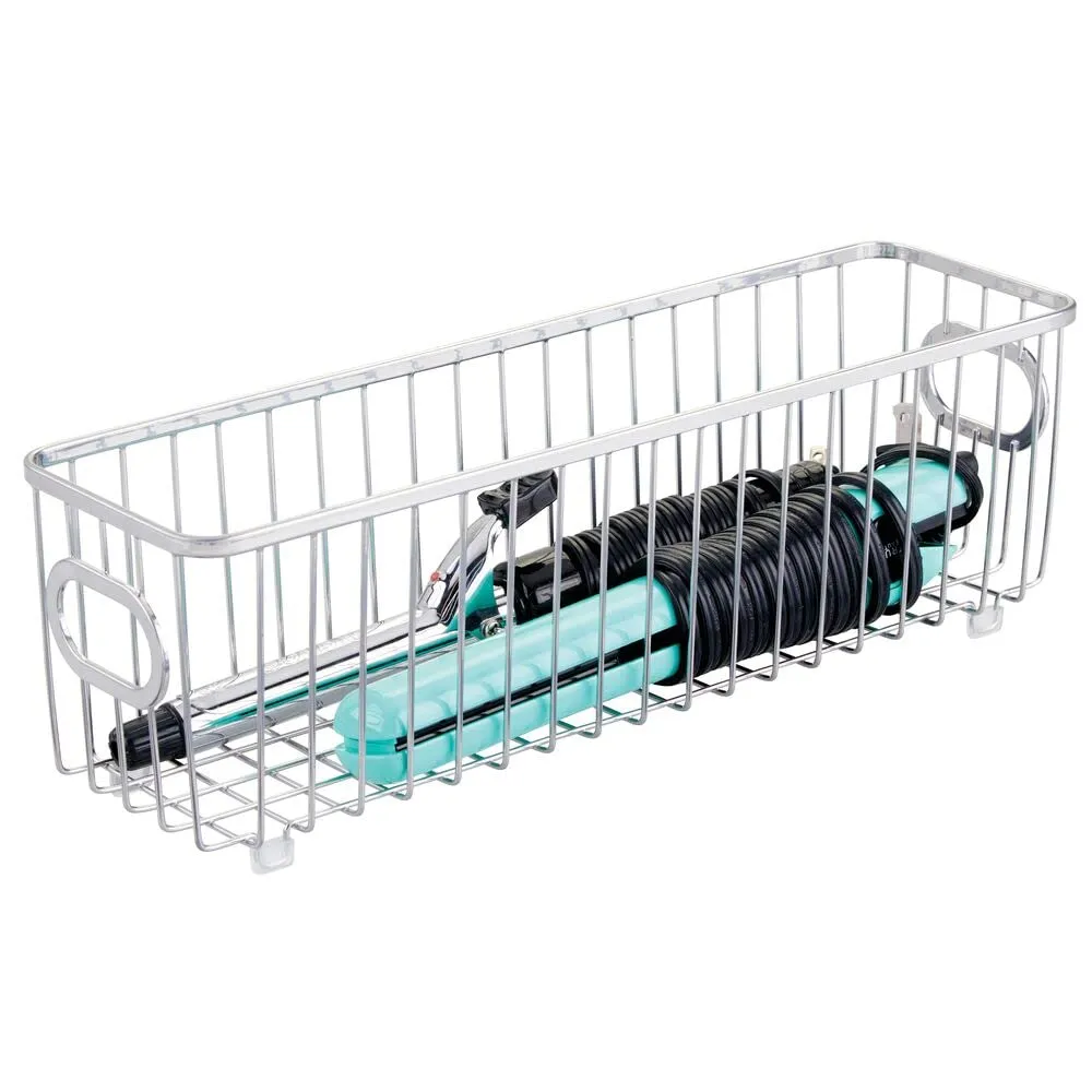 M Design Aufbewahrungskorb Metall 8er-Set silber rostfrei