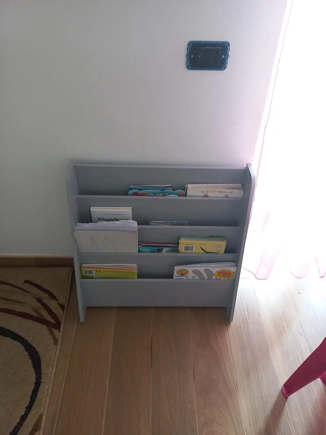 Iris Ohyama Magazine Rack Slim MR-S Zeitschriftenregal Eiche Grau