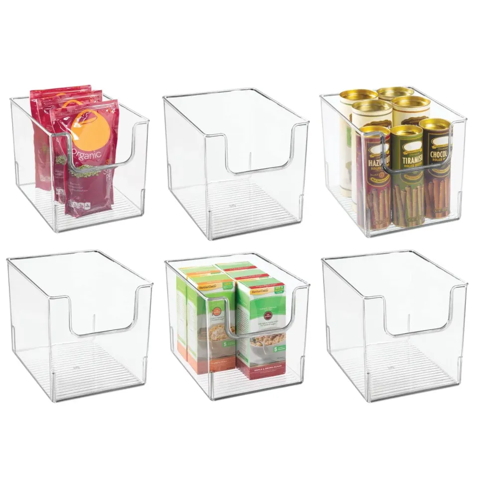 mDesign Aufbewahrungsbox Kühlschrankbox transparent 6er-Set