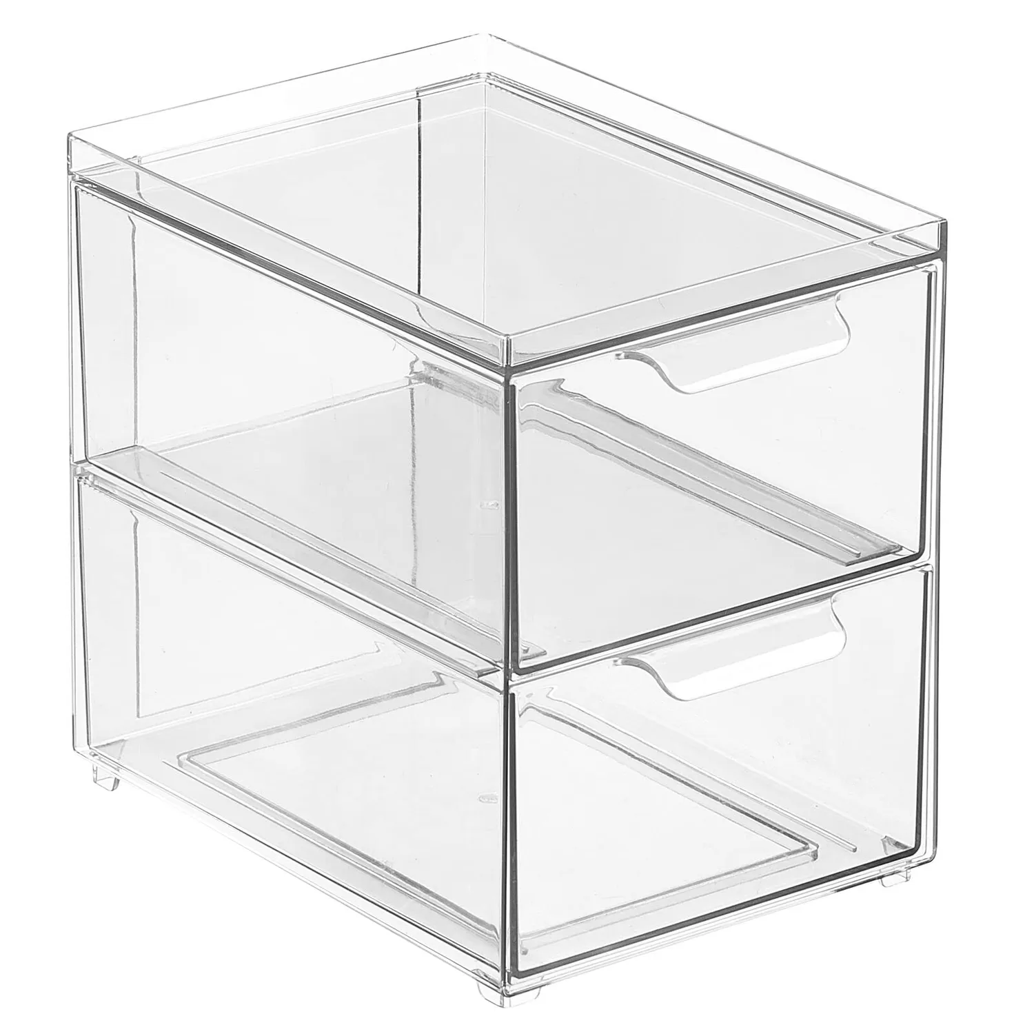 mDesign 20469MDCOEU Schuhbox transparent 19,6 cm stapelbar