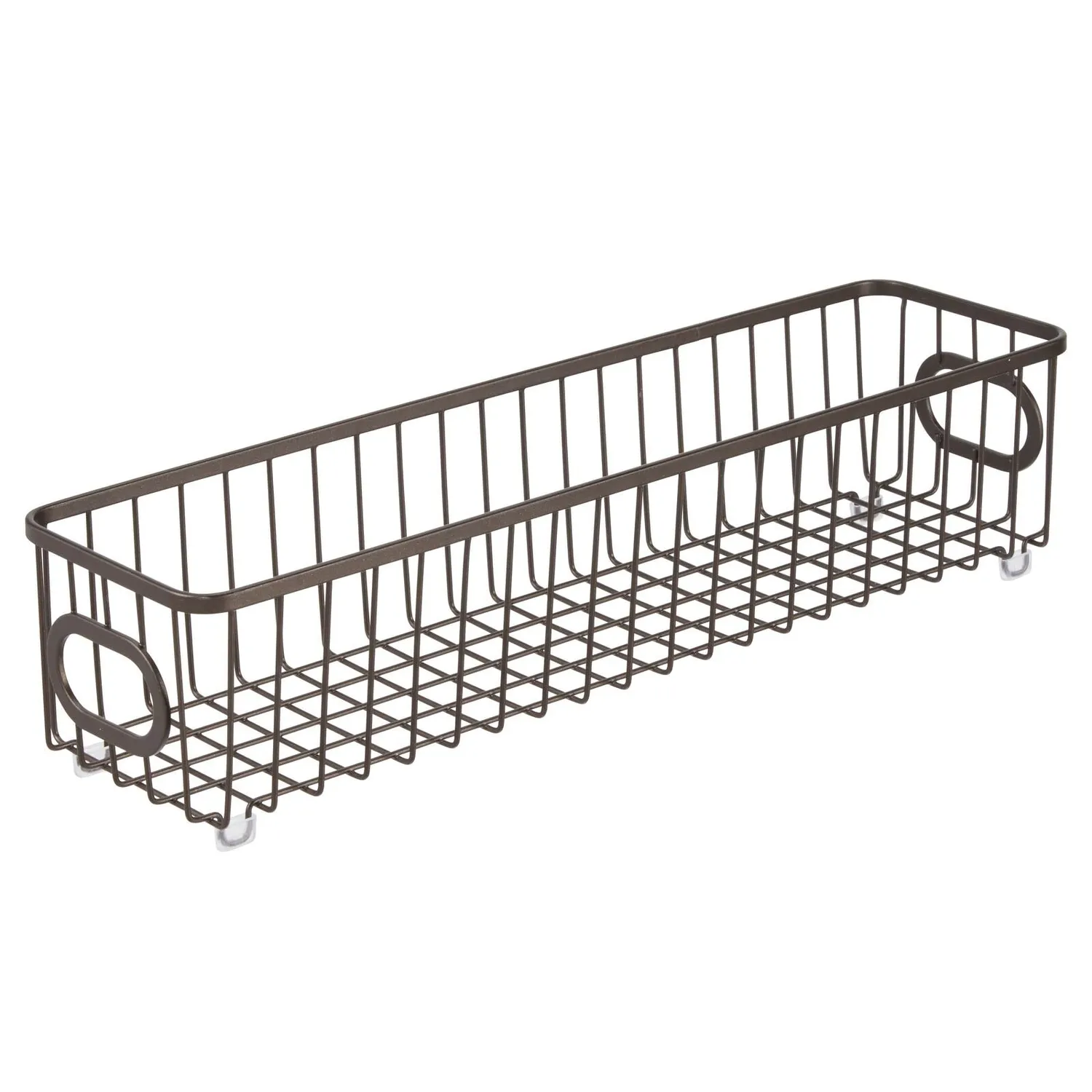 mDesign Küchenkorb Metall Drahtkorb 4er-Set bronzefarben