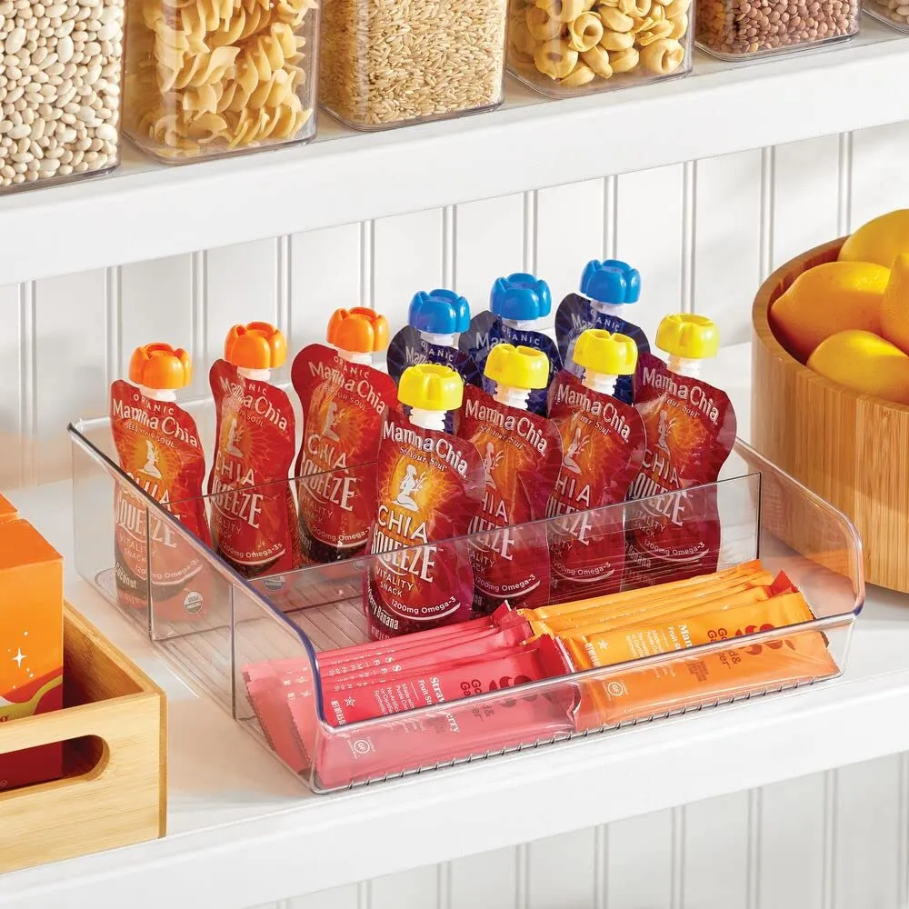 M Design Kunststoffkorb Aufbewahrungsbox 2er transparent