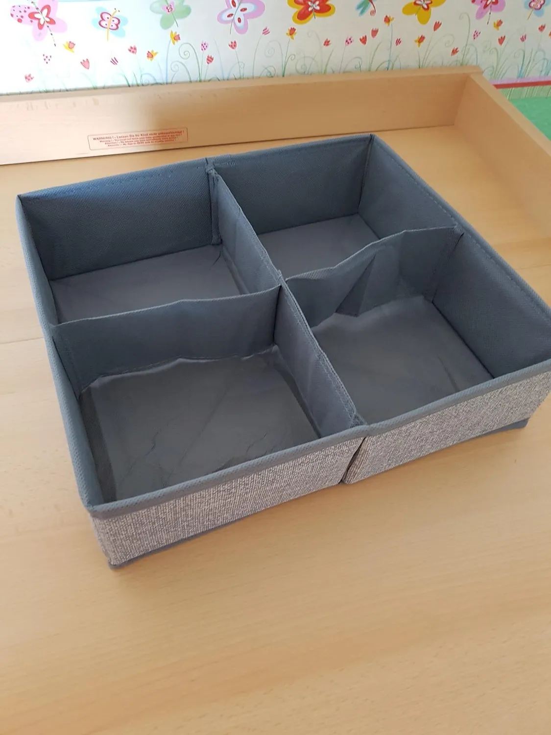 mDesign Aufbewahrungsbox 4er-Set grau Kunststoff leicht