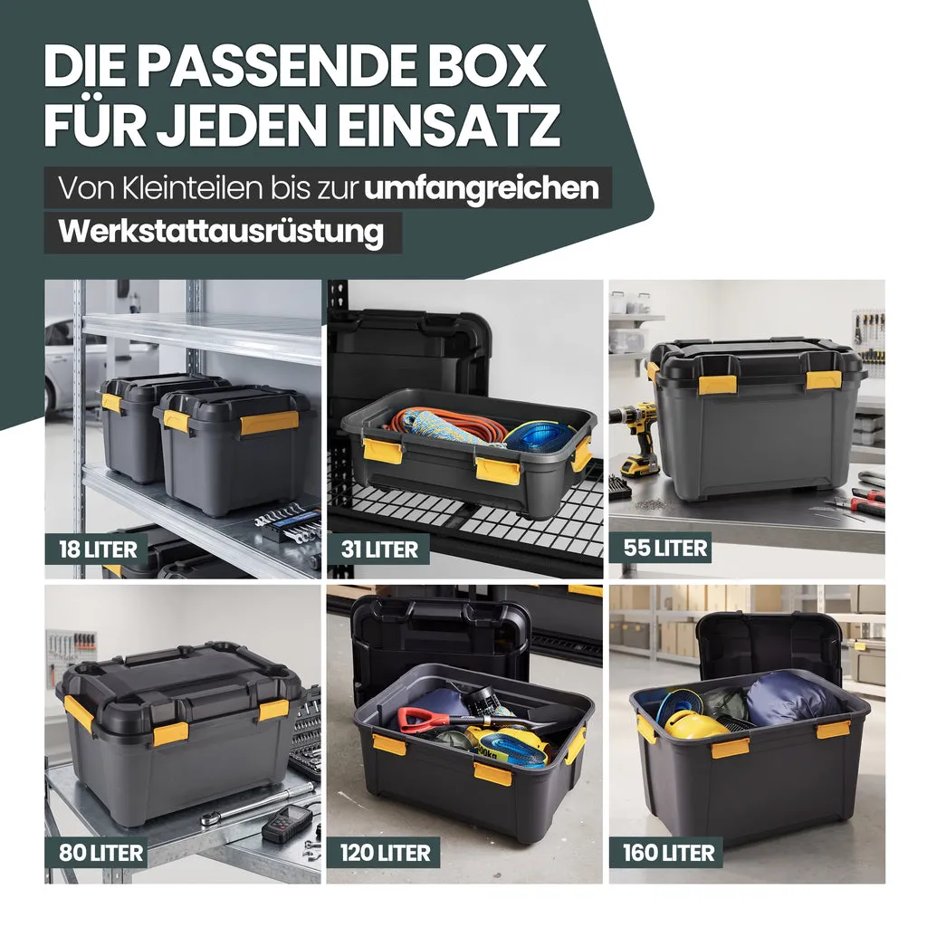 Kreher Bunker Aufbewahrungsbox 12 Liter IP67 mit Deckel