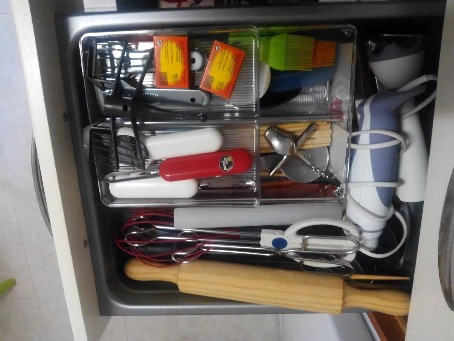 mDesign Schubladen Organizer Besteckeinsatz 30,5cm 4 Fächer