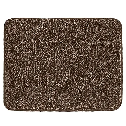 mDesign Badmatte braun Mikrofaser 53x43 rutschfest
