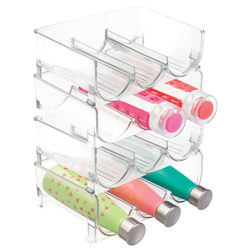 mDesign Flaschenhalter Stapelbar Kunststoff 3er 4 Stück