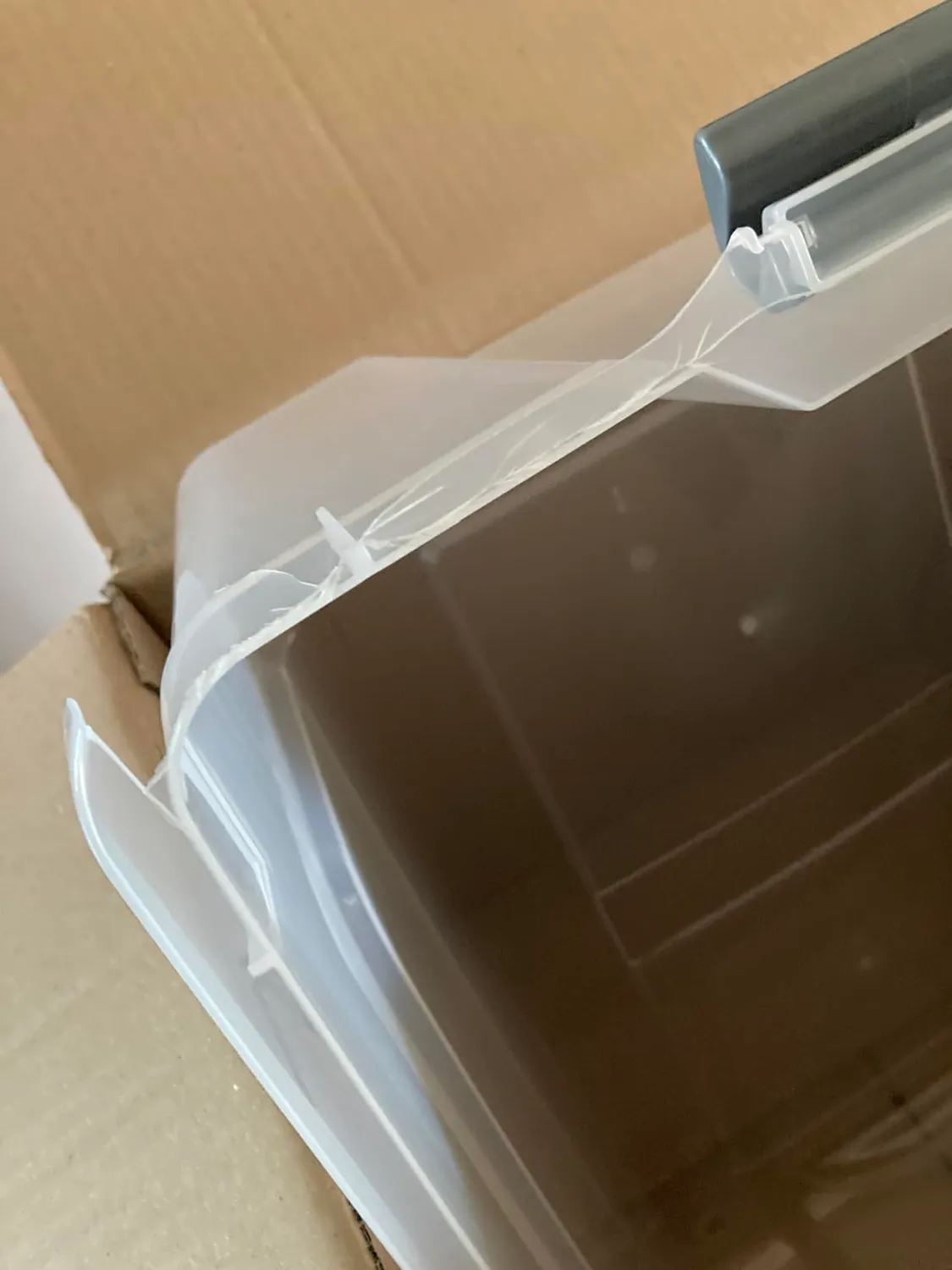 Iris Ohyama Top Box TB-45 Aufbewahrungsbox 45 L 4er-Set transparent