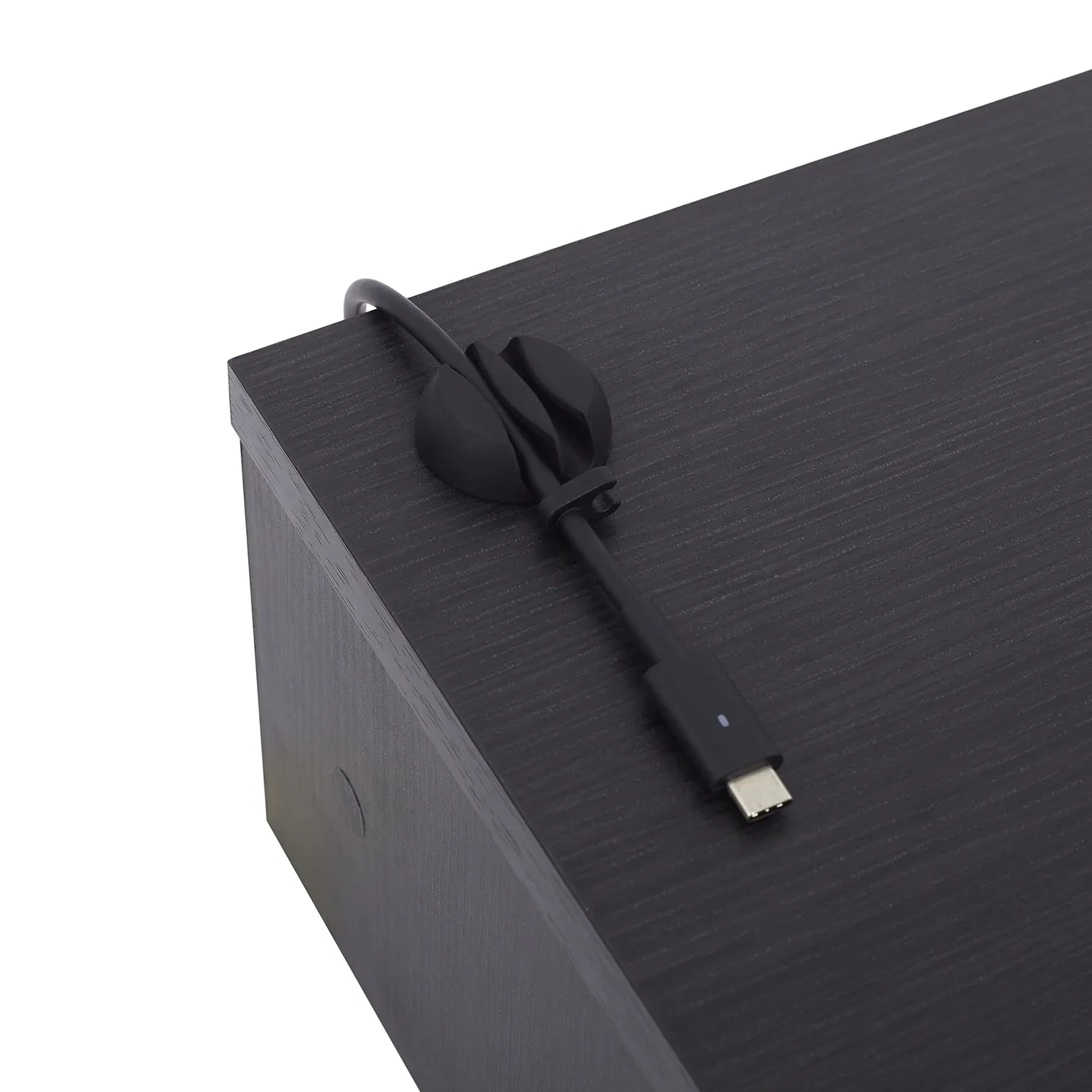 Iris Ohyama MS-590D Monitorständer Eiche schwarz mit Schublade