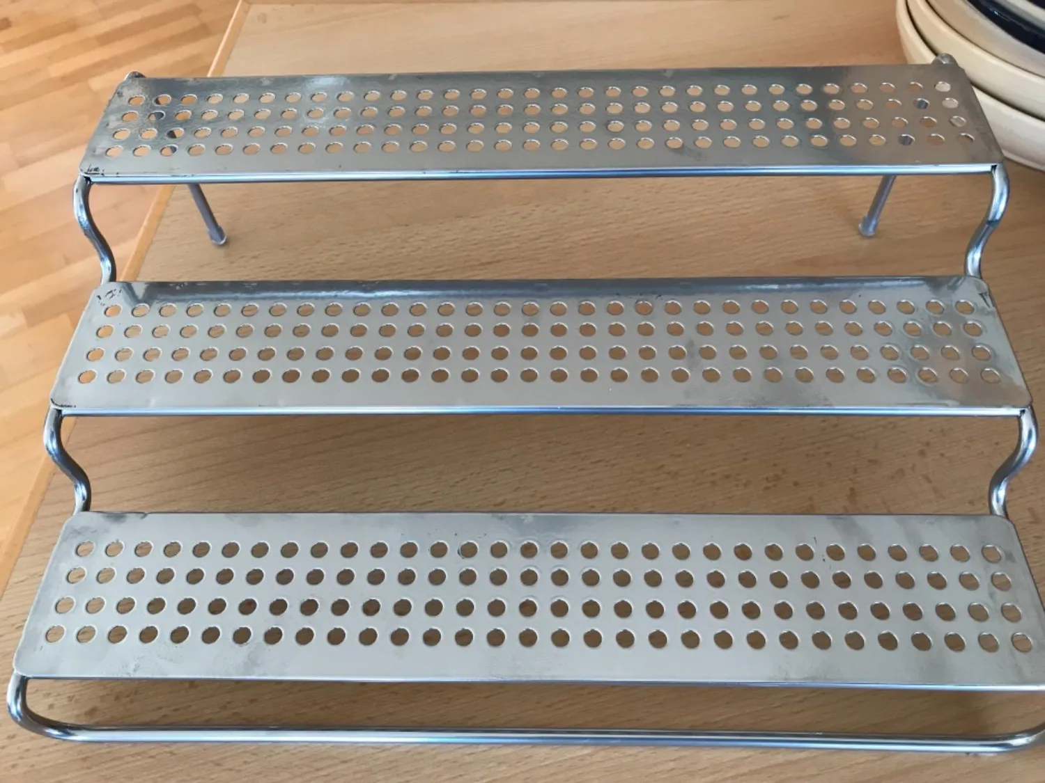 mDesign Gewürzregal ausziehbar Metall silber 35,5 cm