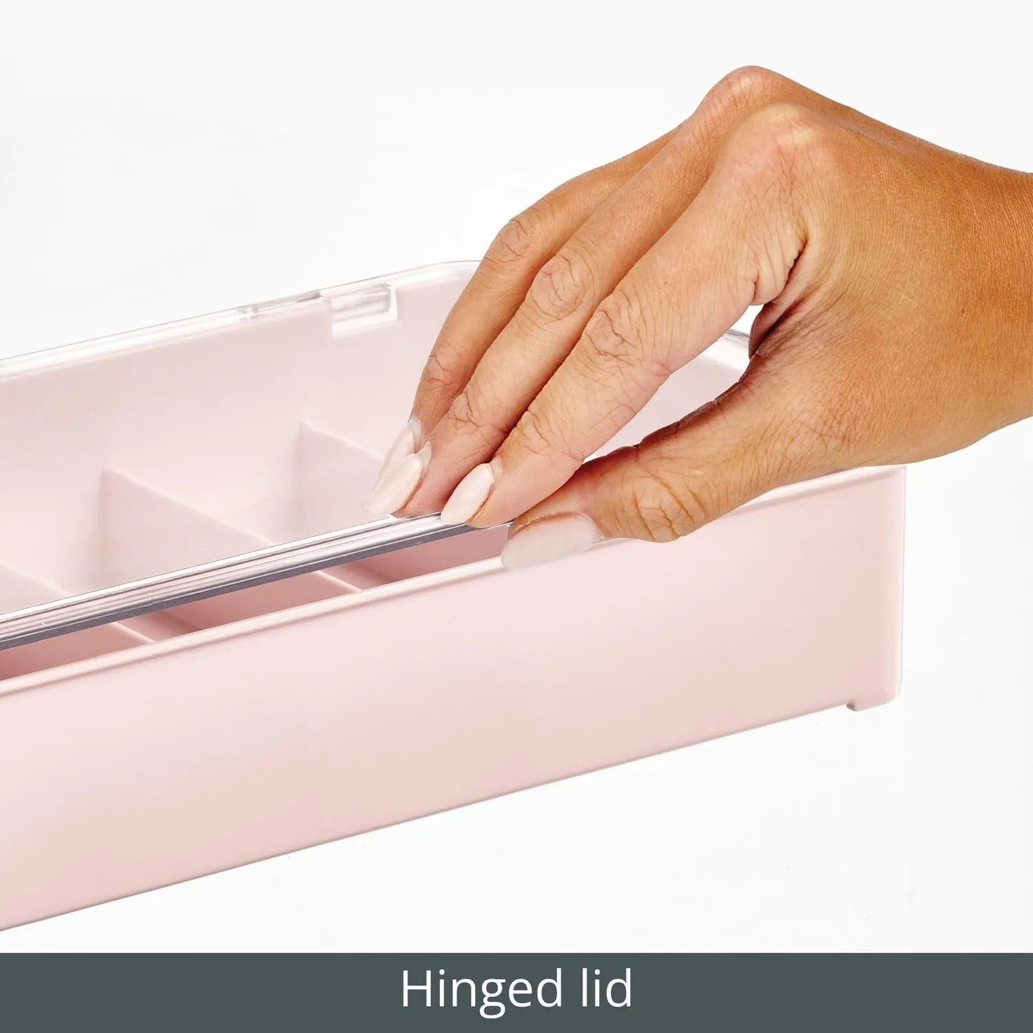 mDesign Brillenvitrine 2er-Set 5 Fächer stapelbar