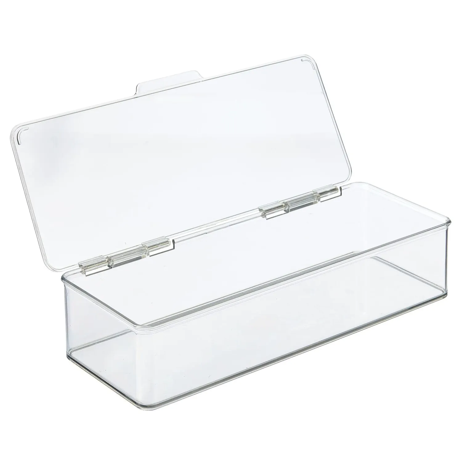 M Design Vorratsbox Klappdeckel Kühlschrankbox 2er-Set durchsichtig