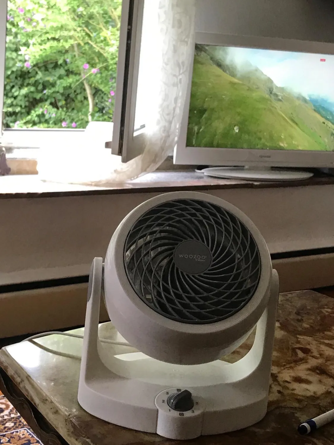 Iris Ohyama Woozoo PCF-HD15N Tischventilator Weiß leise