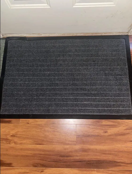 Lifewit Fußmatte Innen Grau 90x59 cm dünn rutschfest