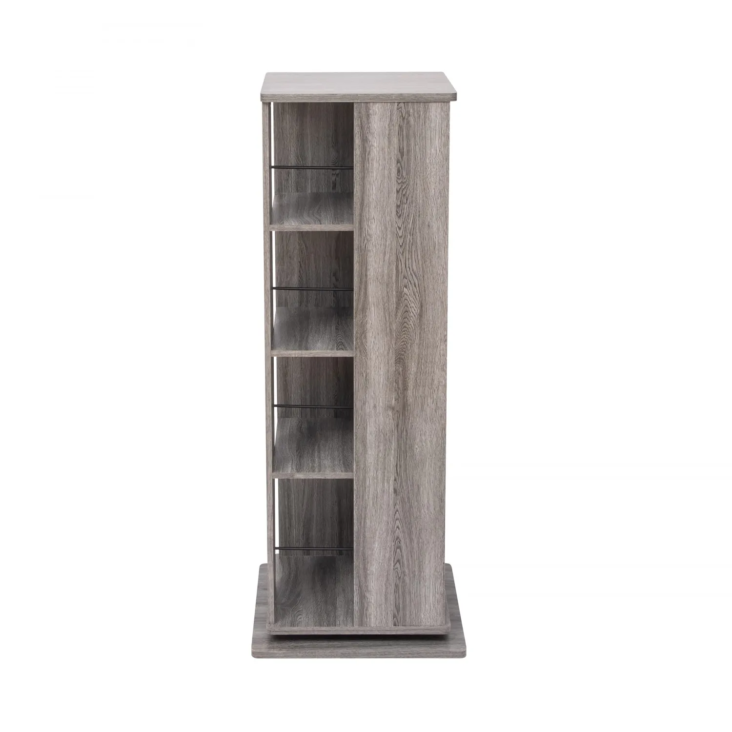 Iris Ohyama Revolving Book Shelf RBS-4S Eiche grau