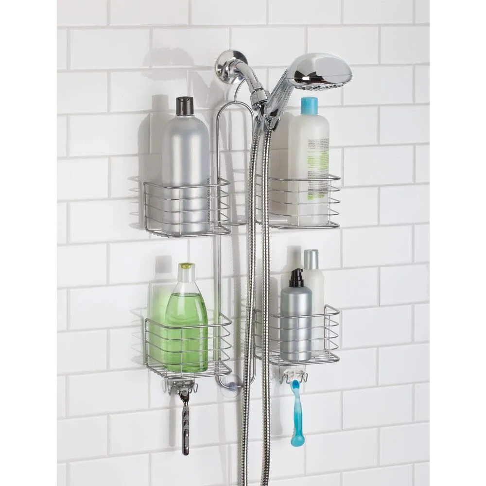 mDesign Duschregal Duschablage silber 4 Körbe