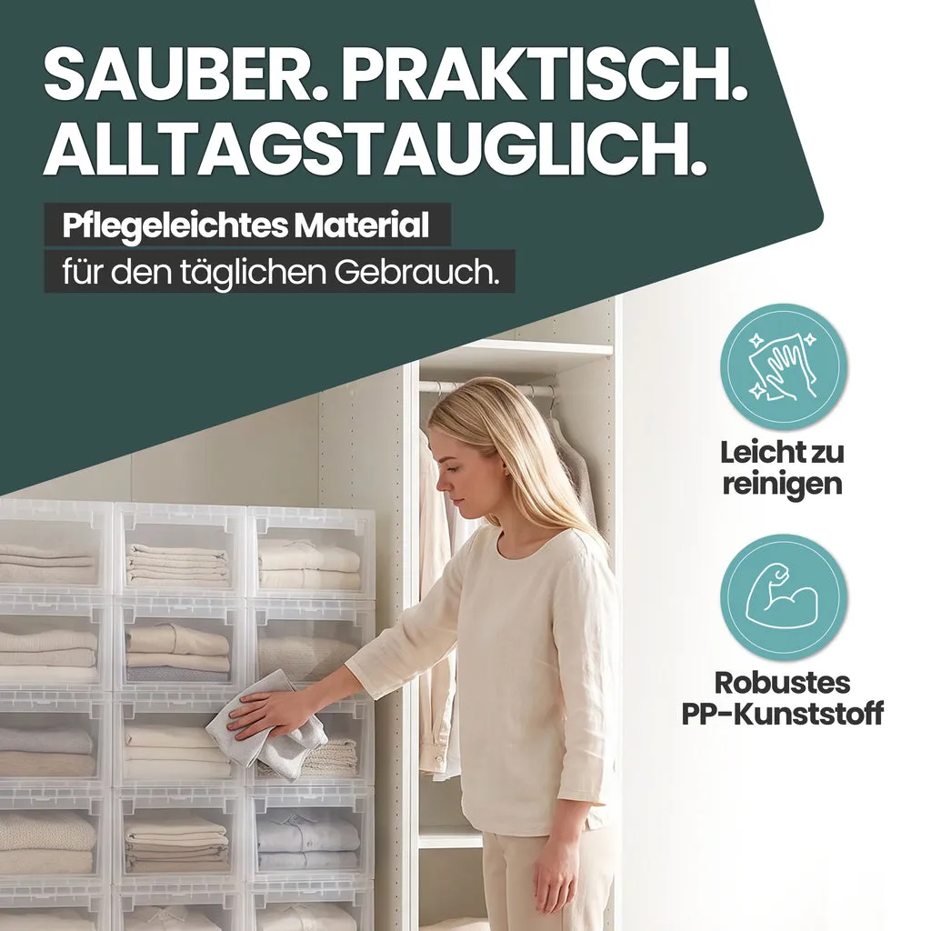 Kreher Schubladenbox M Aufbewahrungsbox 12L transparent