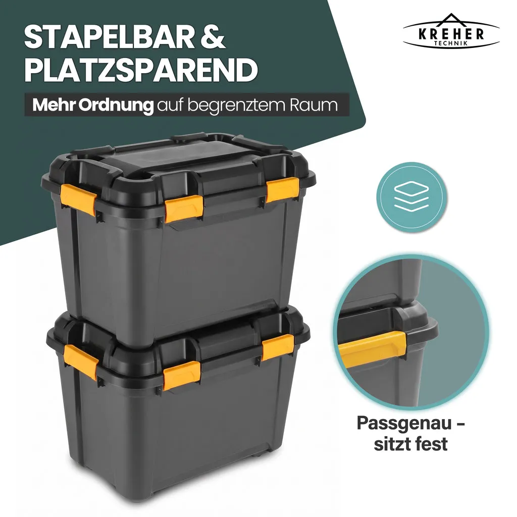 Kreher Bunker Aufbewahrungsbox 55 Liter schwarz IP67