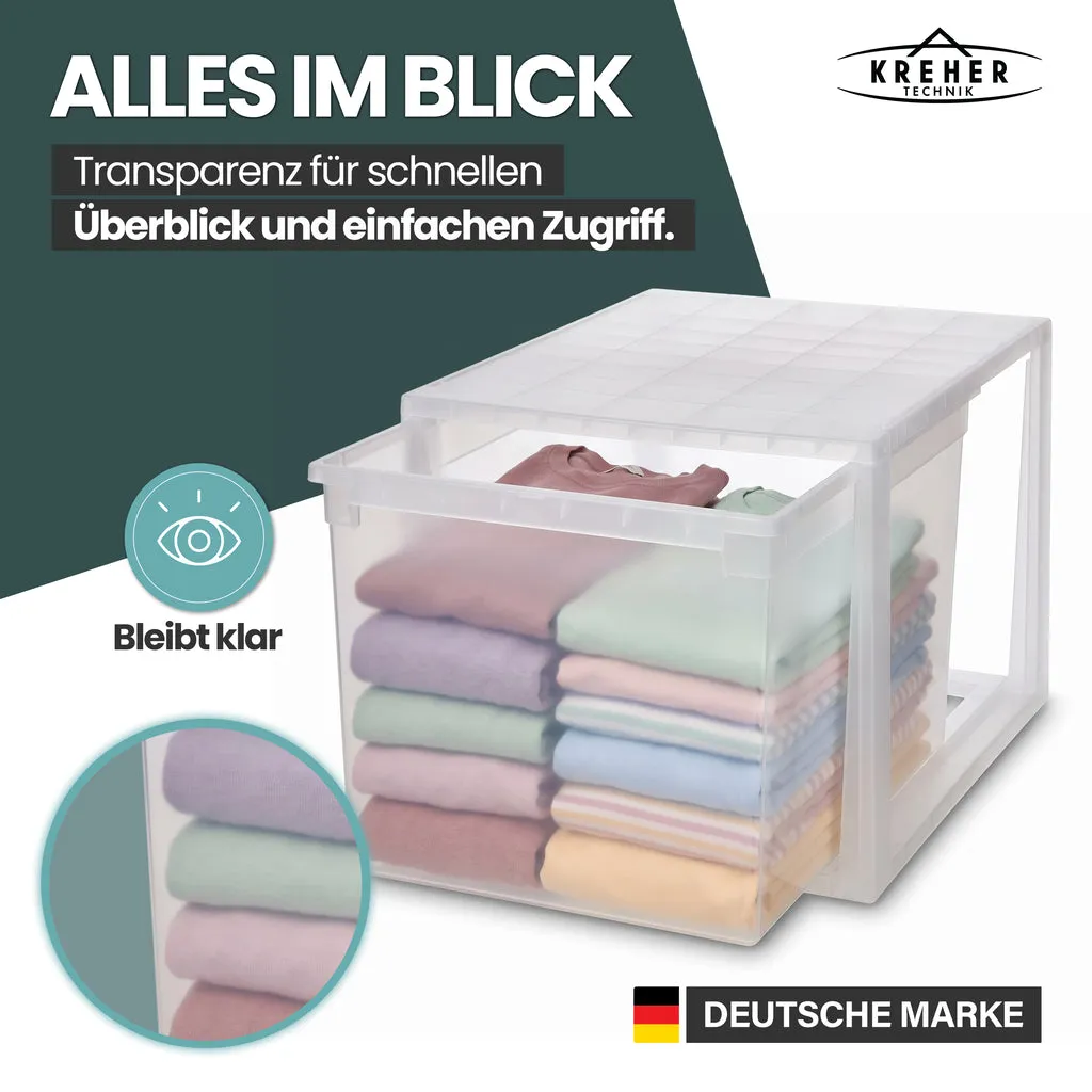 Kreher Schubladenbox Bundle 3tlg XL52 XXL52 transparent