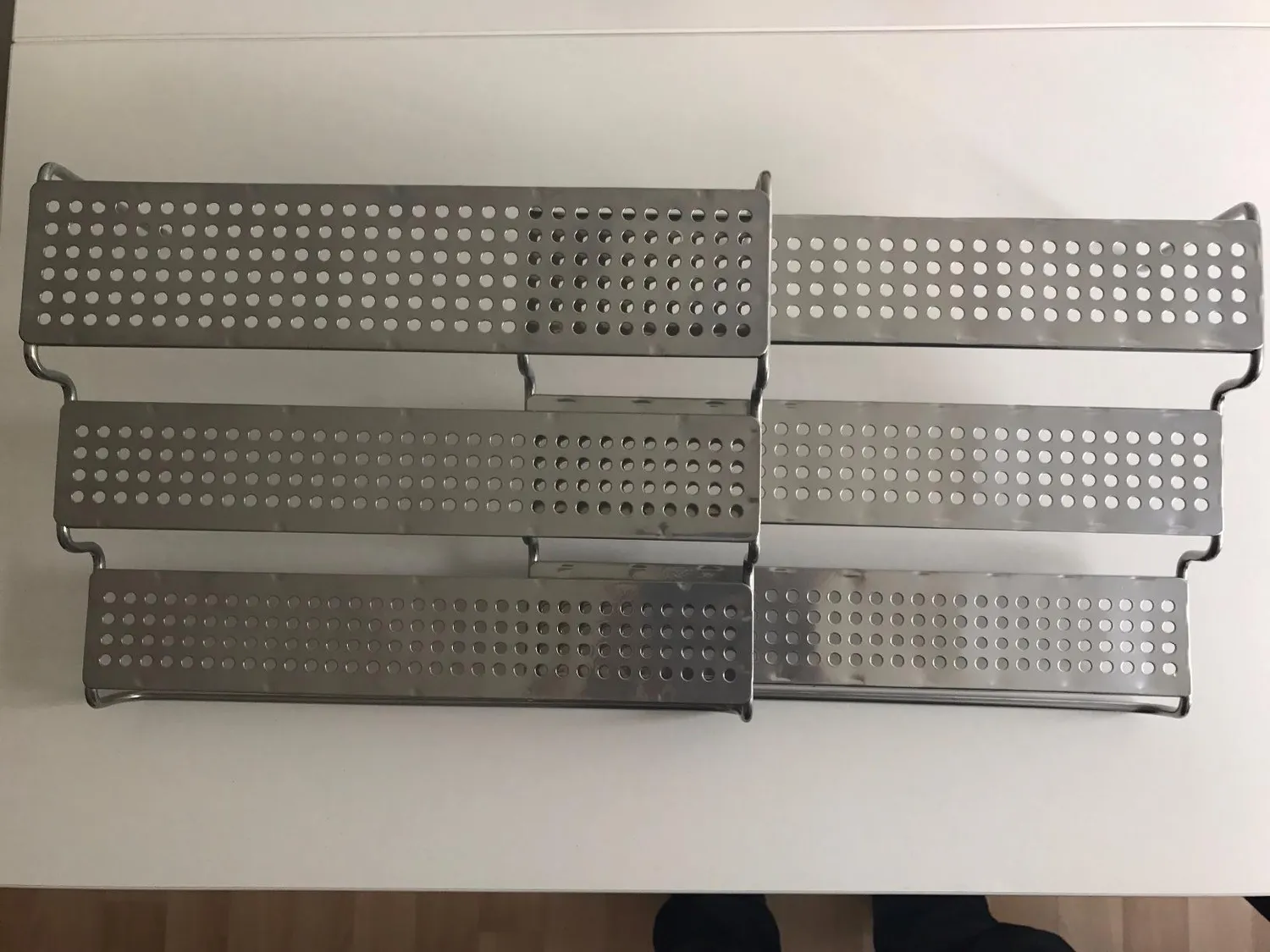 mDesign Gewürzregal ausziehbar Metall silber 35,5 cm